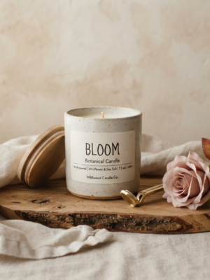coastal wild rose candle