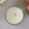 ditsyjaffa-moonflower-hand-poured-candle-flat-lay-top-view.jpg Flat lay top view of a DitsyJaffa Moonflower candle