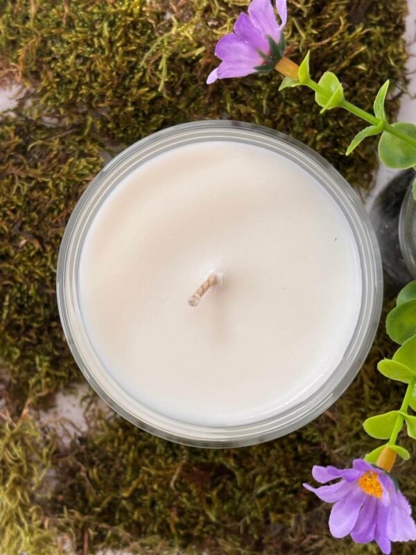 ditsyjaffa-gothic-violet-hand-poured-candle-flat-lay-top-view.jpg Flat lay top view of a DitsyJaffa Gothic Violet candle