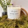 ditsyjaffa-gothic-violet-hand-poured-candle.jpg DitsyJaffa Gothic Violet hand-poured candle in a glass jar with a wooden lid