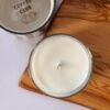 Flat lay top view of a DitsyJaffa Coffee Break candle