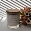ditsyjaffa-cacao-dust-hand-poured-candle.jpg DitsyJaffa Cacao Dust hand-poured candle in a glass jar with a wooden lid