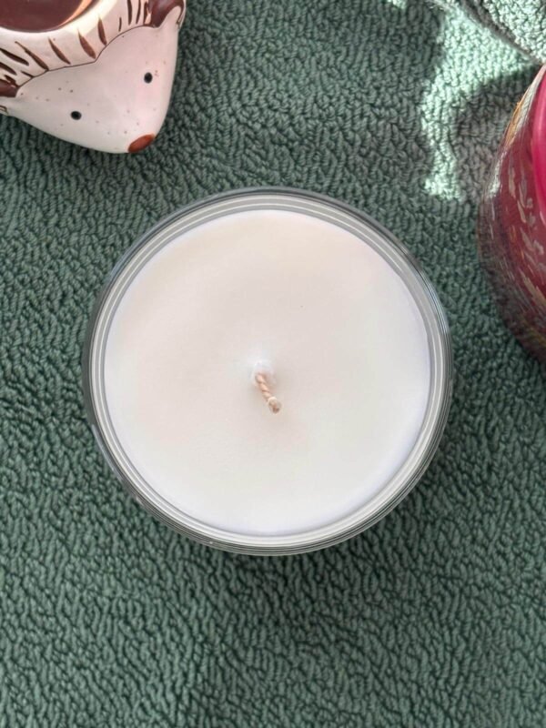 ditsyjaffa-bramble-hand-poured-candle-flat-lay-top-view.jpg Flat lay top view of a DitsyJaffa Bramble candle
